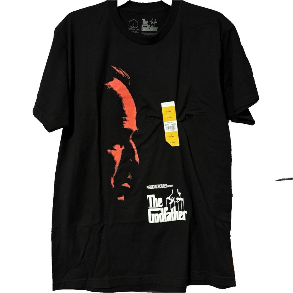 The Godfather Movie Shirt Mens Large L Black Marlon Brando Graphic Tee NWT 2024